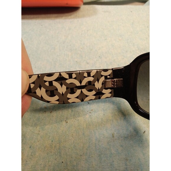 Coach S2009 brawn Sunglasses tortoise 125 w/case orange - Picture 3 of 5